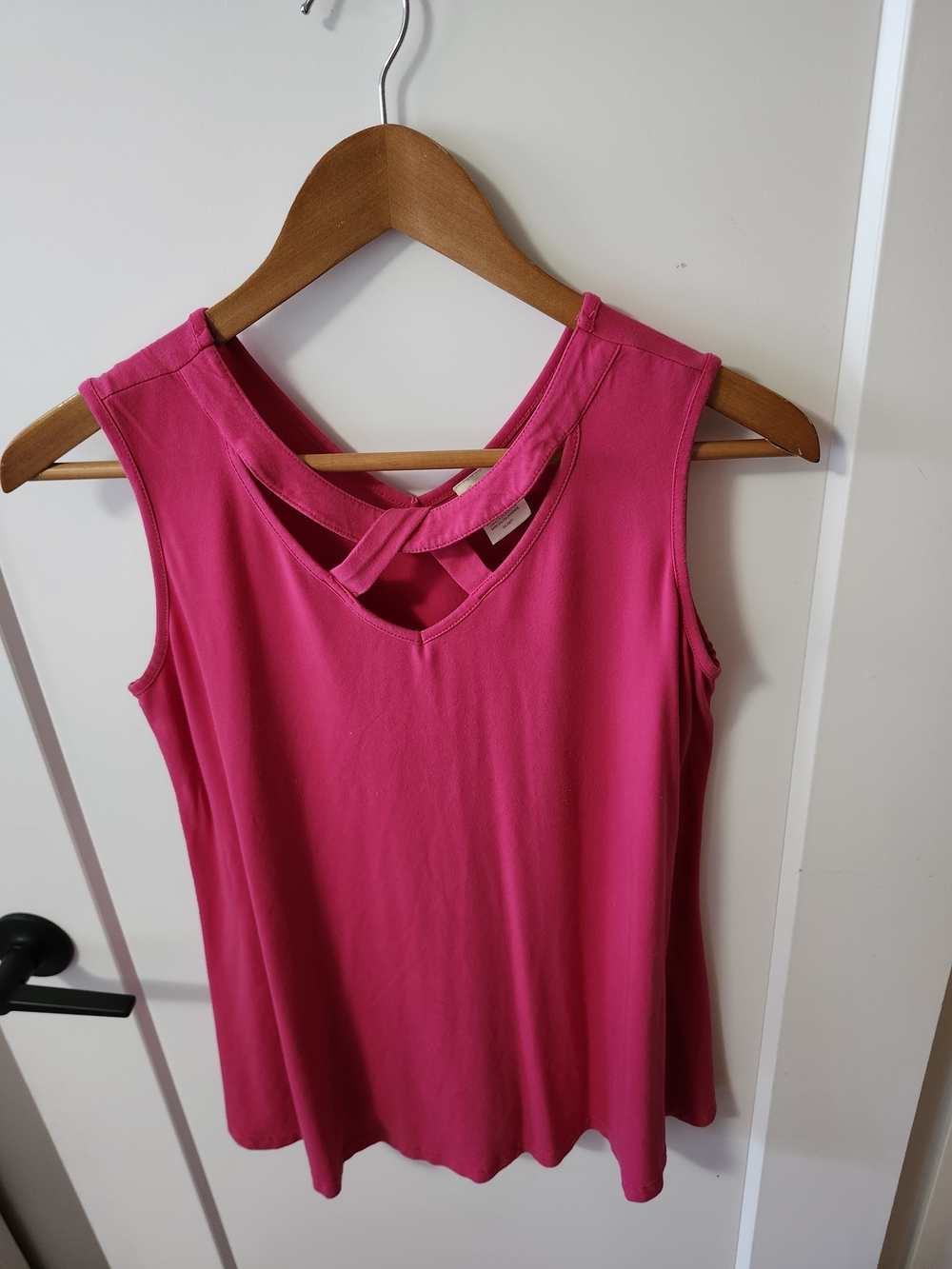 Orange Fashion Village Sleeveless Tank in Vibrant Pink